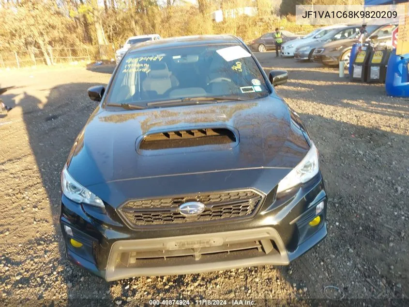 2019 Subaru Wrx Premium VIN: JF1VA1C68K9820209 Lot: 40874924