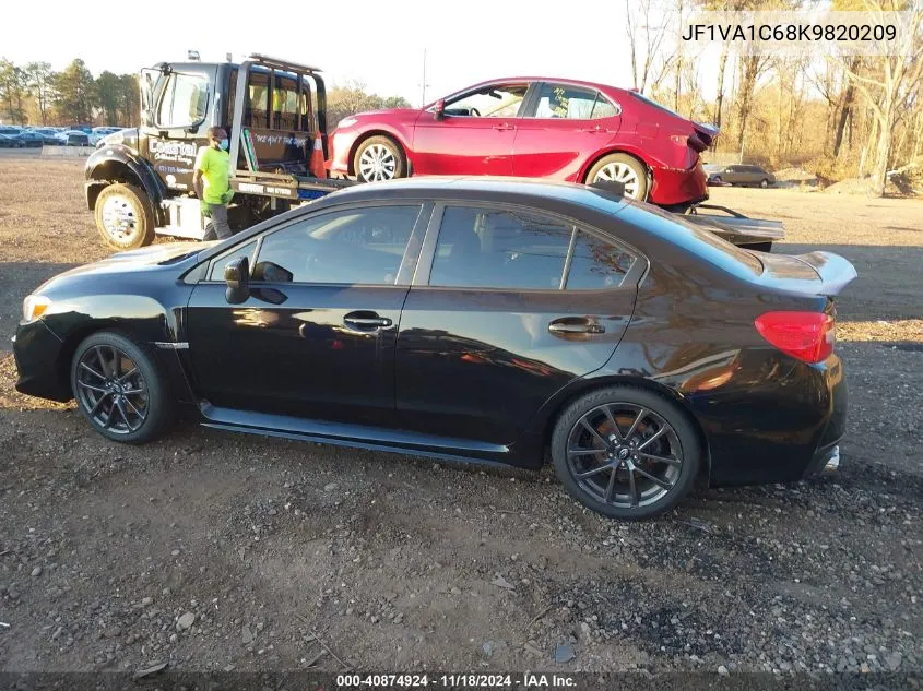 2019 Subaru Wrx Premium VIN: JF1VA1C68K9820209 Lot: 40874924