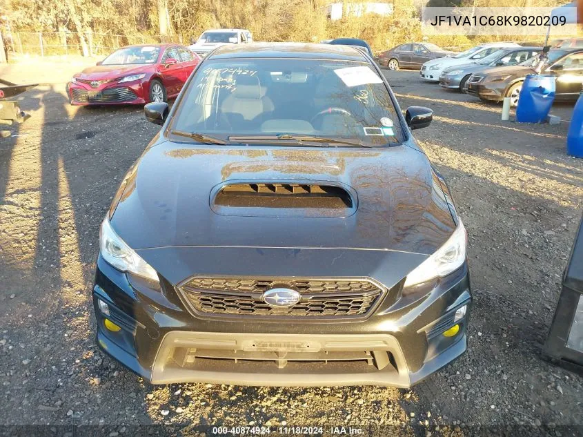 2019 Subaru Wrx Premium VIN: JF1VA1C68K9820209 Lot: 40874924