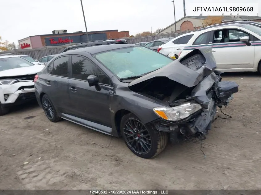 2020 Subaru Wrx VIN: JF1VA1A61L9809668 Lot: 12140532