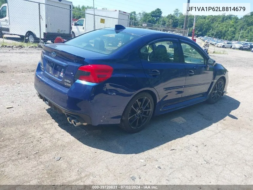 2020 Subaru Wrx Limited VIN: JF1VA1P62L8814679 Lot: 39720831