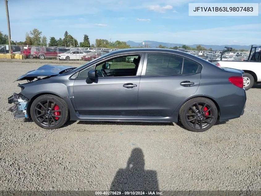 2020 Subaru Wrx Premium VIN: JF1VA1B63L9807483 Lot: 40275629