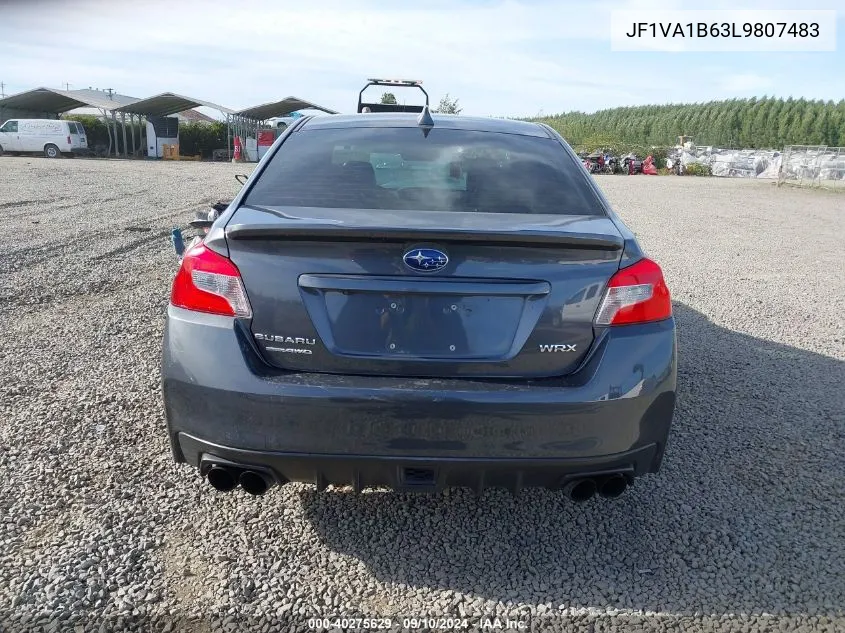 2020 Subaru Wrx Premium VIN: JF1VA1B63L9807483 Lot: 40275629