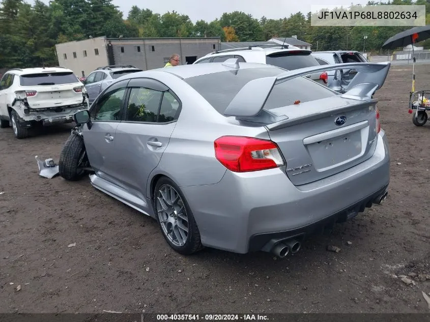 2020 Subaru Wrx Limited VIN: JF1VA1P68L8802634 Lot: 40357541