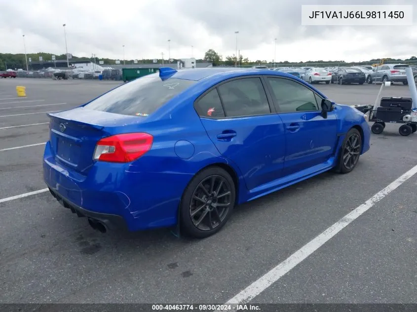 2020 Subaru Wrx Limited VIN: JF1VA1J66L9811450 Lot: 40463774