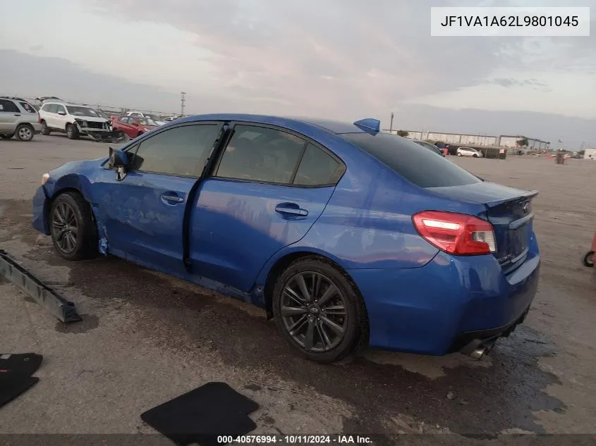 2020 Subaru Wrx VIN: JF1VA1A62L9801045 Lot: 40576994