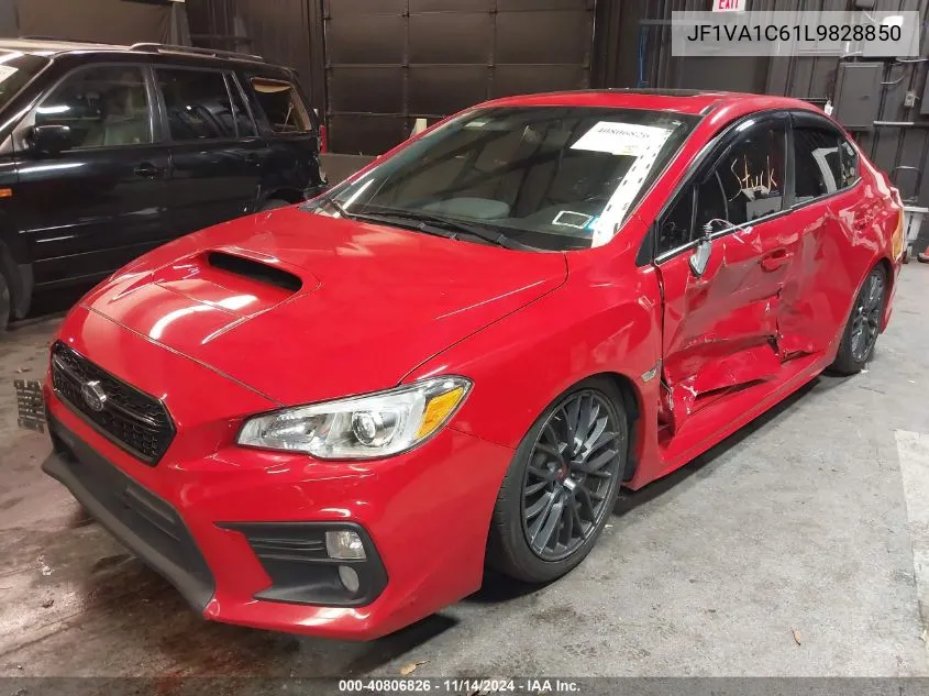 2020 Subaru Wrx Premium VIN: JF1VA1C61L9828850 Lot: 40806826