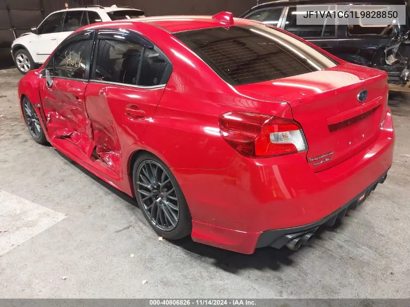 2020 Subaru Wrx Premium VIN: JF1VA1C61L9828850 Lot: 40806826