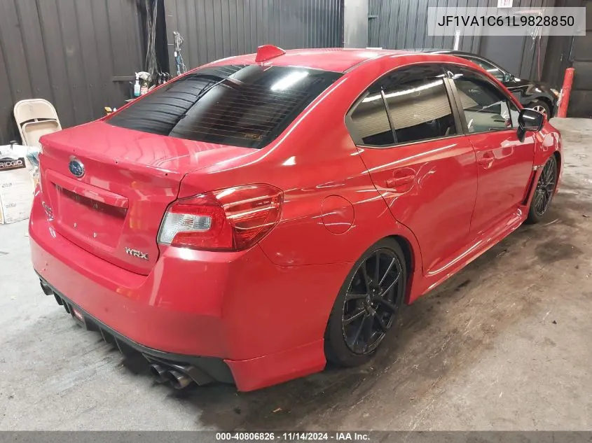 2020 Subaru Wrx Premium VIN: JF1VA1C61L9828850 Lot: 40806826