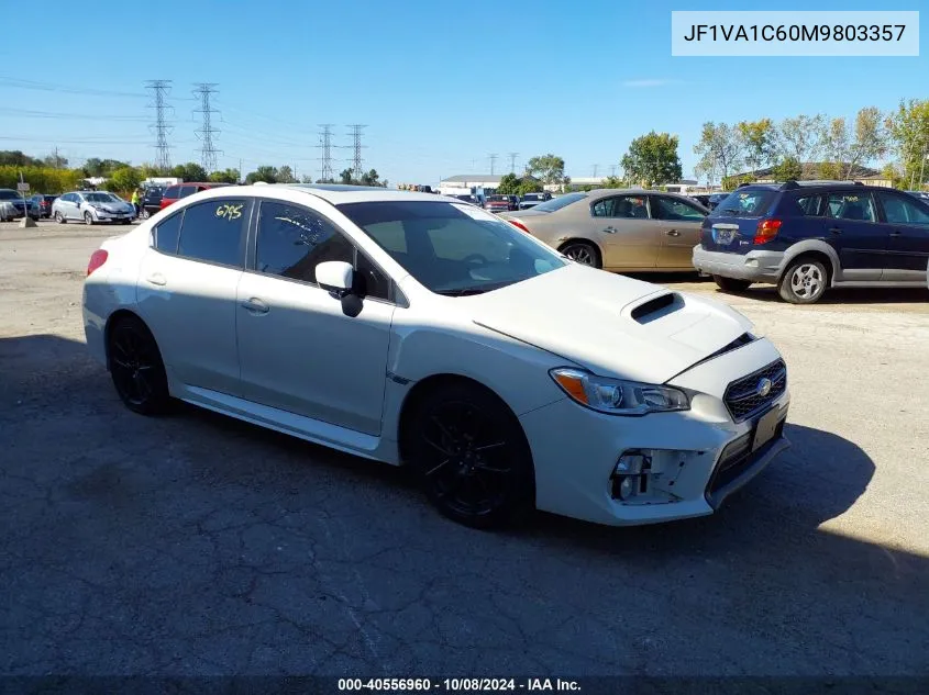 2021 Subaru Wrx Premium VIN: JF1VA1C60M9803357 Lot: 40556960