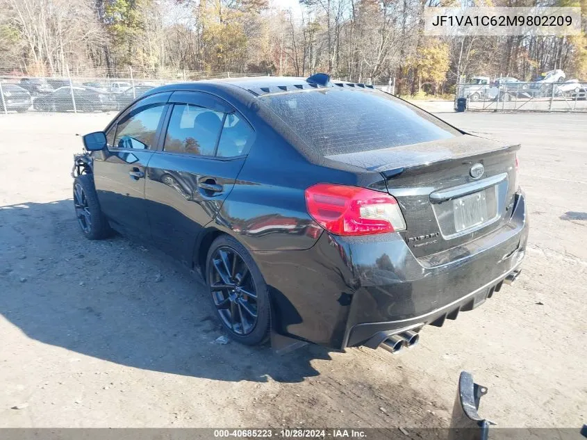 2021 Subaru Wrx Premium VIN: JF1VA1C62M9802209 Lot: 40685223