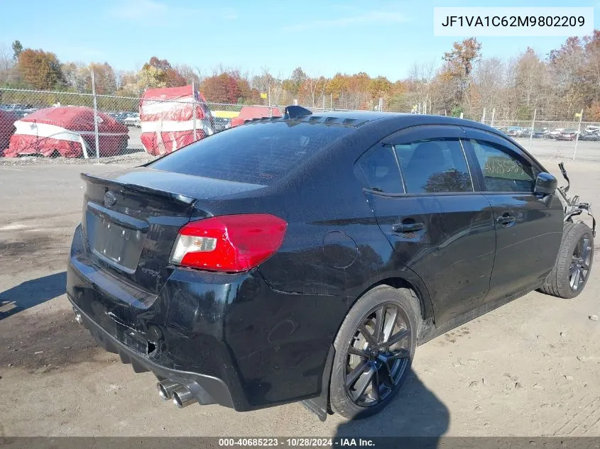 2021 Subaru Wrx Premium VIN: JF1VA1C62M9802209 Lot: 40685223