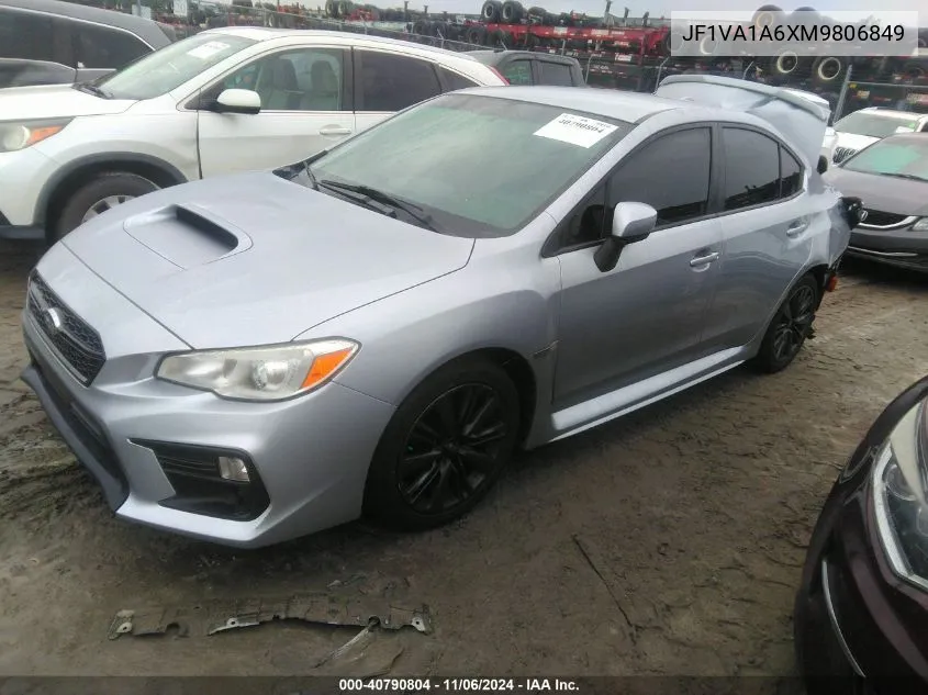 2021 Subaru Wrx VIN: JF1VA1A6XM9806849 Lot: 40790804