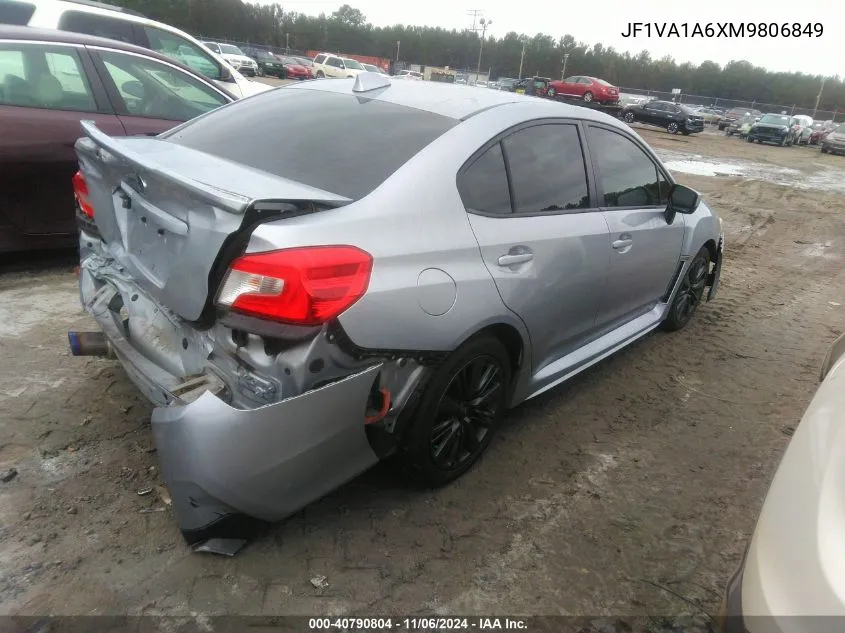 2021 Subaru Wrx VIN: JF1VA1A6XM9806849 Lot: 40790804