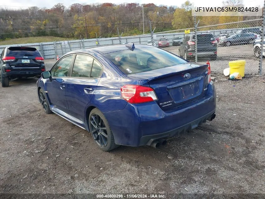 2021 Subaru Wrx Premium VIN: JF1VA1C63M9824428 Lot: 40800298