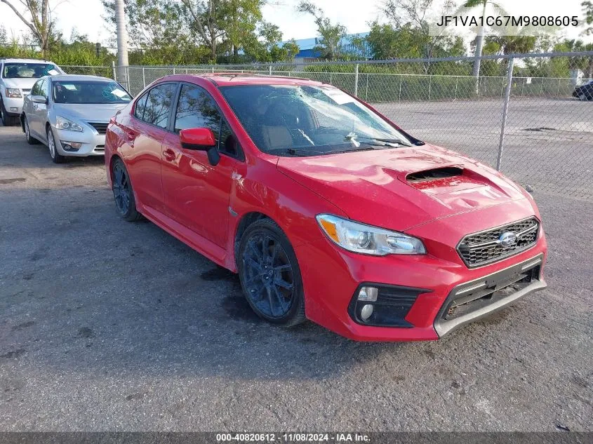 2021 Subaru Wrx Premium VIN: JF1VA1C67M9808605 Lot: 40820612