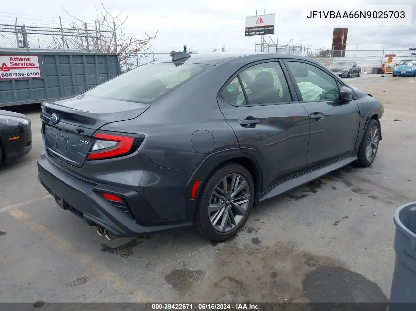 JF1VBAA66N9026703 2022 Subaru Wrx