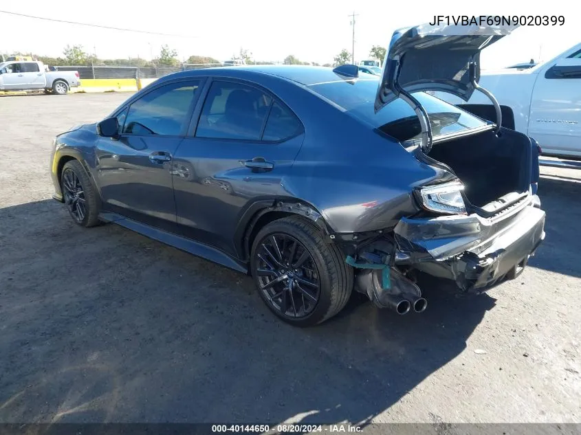 2022 Subaru Wrx Premium VIN: JF1VBAF69N9020399 Lot: 40144650