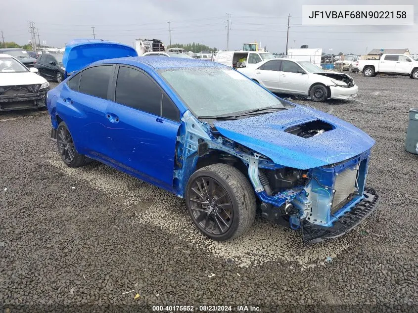 JF1VBAF68N9022158 2022 Subaru Wrx Premium