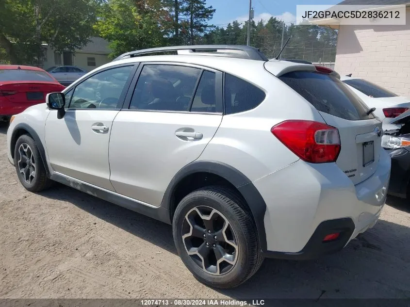 2013 Subaru Xv Crosstrek 2.0 Premium VIN: JF2GPACC5D2836212 Lot: 12074713