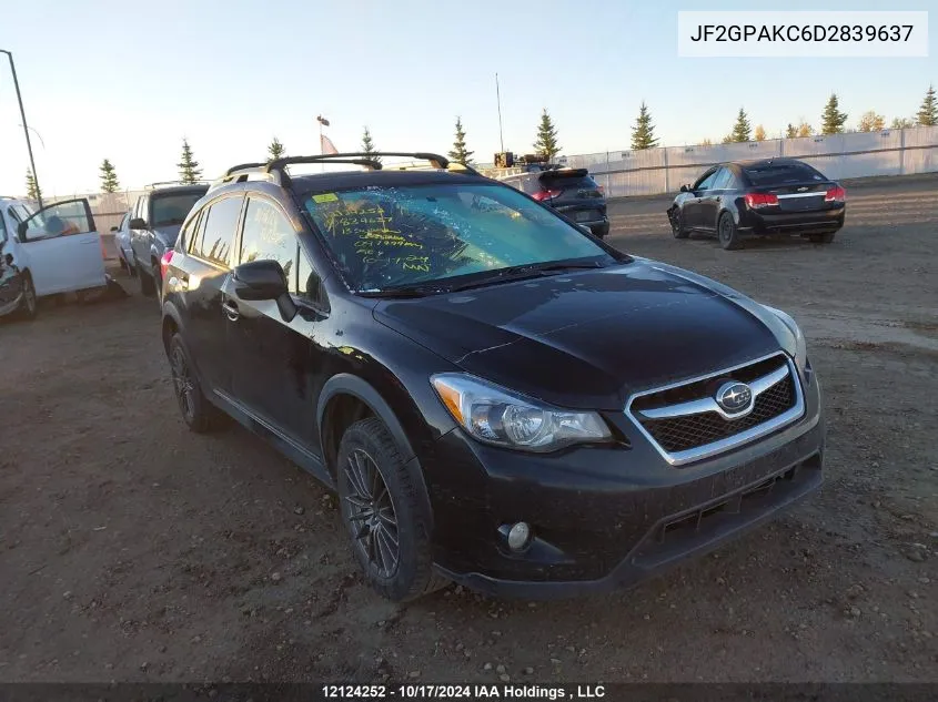 2013 Subaru Xv Crosstrek VIN: JF2GPAKC6D2839637 Lot: 12124252