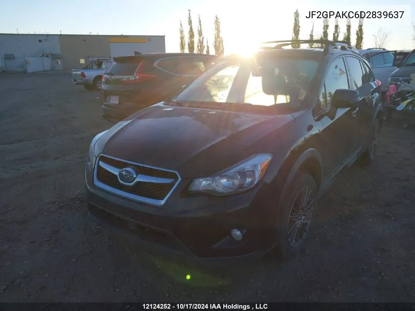 2013 Subaru Xv Crosstrek VIN: JF2GPAKC6D2839637 Lot: 12124252