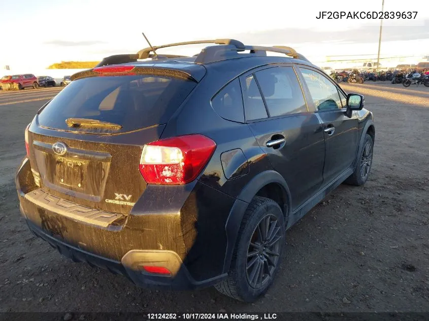 2013 Subaru Xv Crosstrek VIN: JF2GPAKC6D2839637 Lot: 12124252