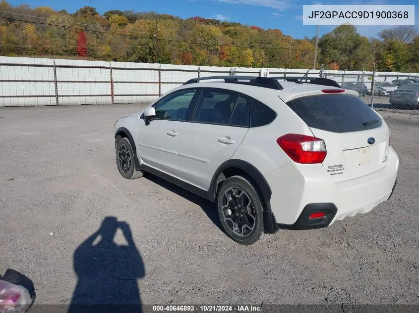 2013 Subaru Xv Crosstrek 2.0 Premium VIN: JF2GPACC9D1900368 Lot: 40646893