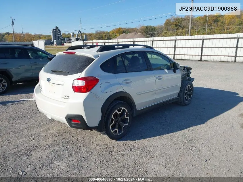 2013 Subaru Xv Crosstrek 2.0 Premium VIN: JF2GPACC9D1900368 Lot: 40646893