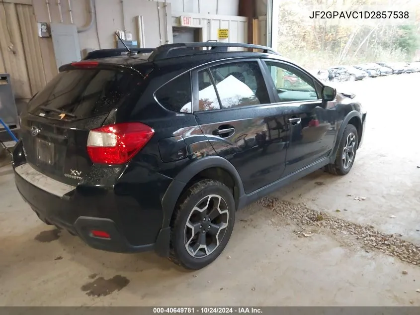 2013 Subaru Xv Crosstrek 2.0 Premium VIN: JF2GPAVC1D2857538 Lot: 40649781