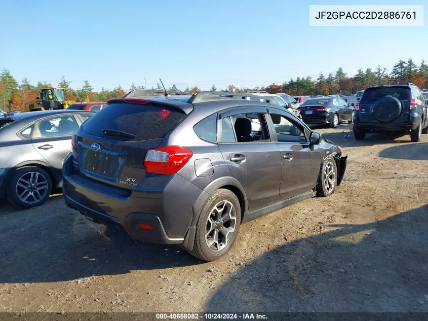 2013 Subaru Xv Crosstrek 2.0I Premium VIN: JF2GPACC2D2886761 Lot: 40688082