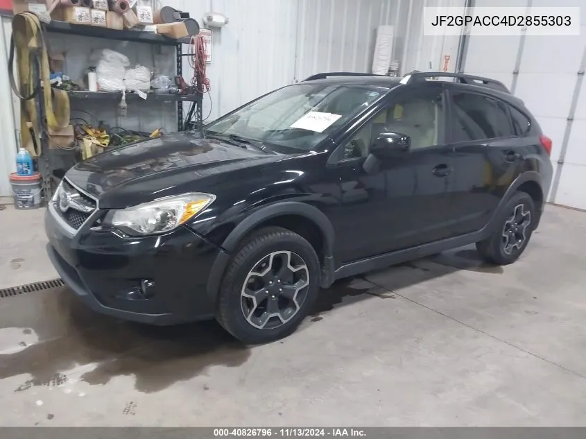 2013 Subaru Xv Crosstrek 2.0I Premium VIN: JF2GPACC4D2855303 Lot: 40826796