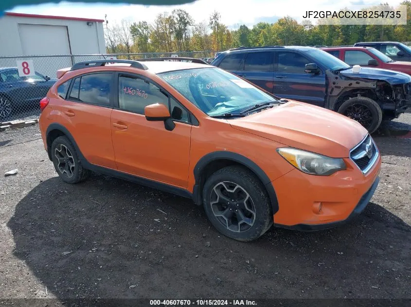 2014 Subaru Xv Crosstrek 2.0I Premium VIN: JF2GPACCXE8254735 Lot: 40607670