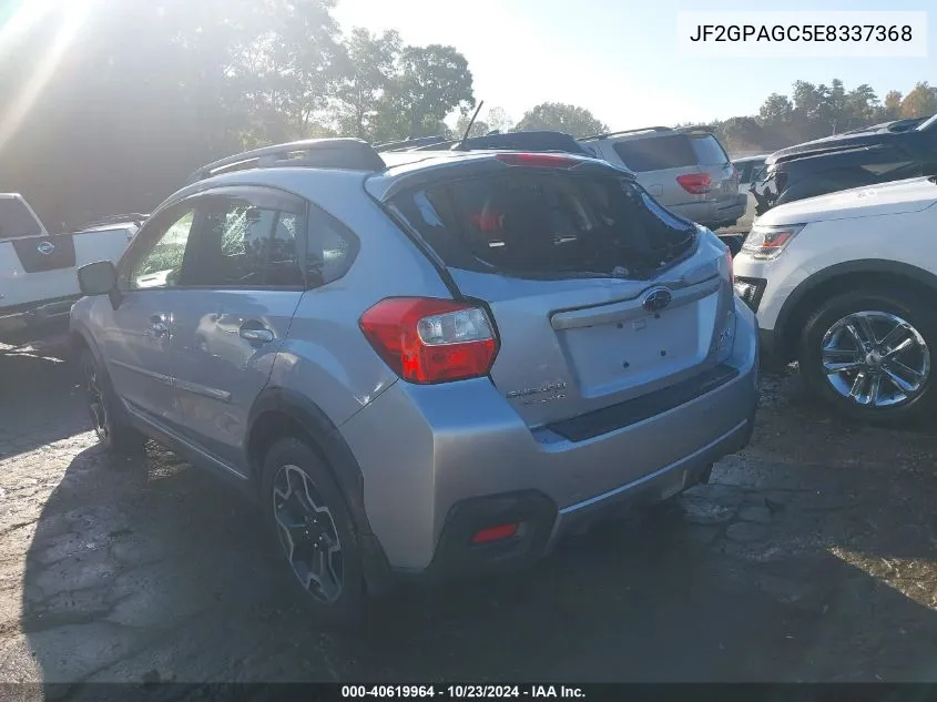 2014 Subaru Xv Crosstrek 2.0I Limited VIN: JF2GPAGC5E8337368 Lot: 40619964