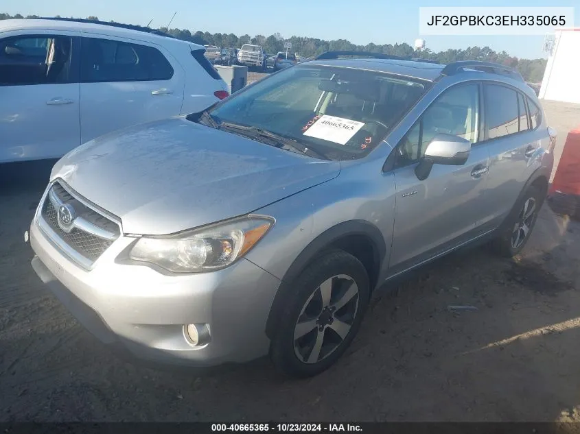 2014 Subaru Xv Crosstrek Hybrid 2.0I Touring VIN: JF2GPBKC3EH335065 Lot: 40665365