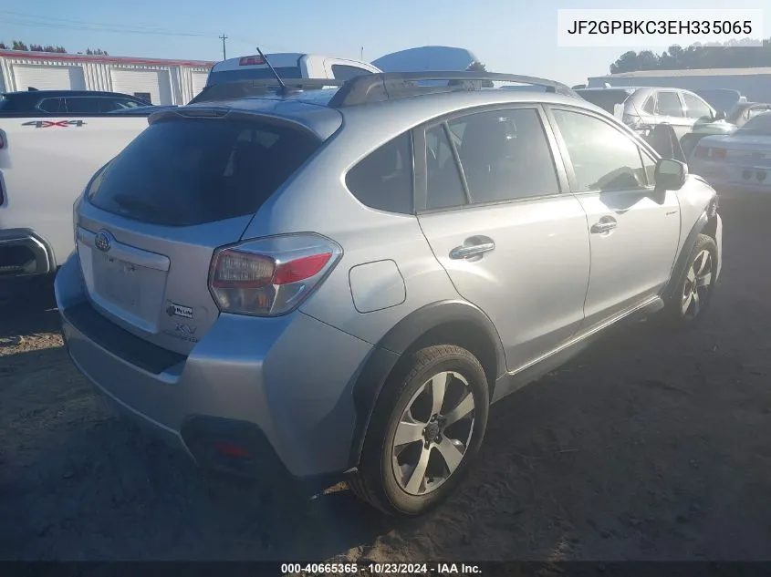 2014 Subaru Xv Crosstrek Hybrid 2.0I Touring VIN: JF2GPBKC3EH335065 Lot: 40665365