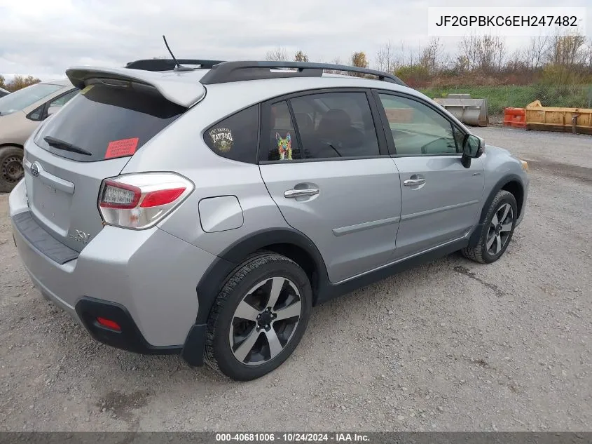 2014 Subaru Xv Crosstrek Hybrid 2.0I Touring VIN: JF2GPBKC6EH247482 Lot: 40681006