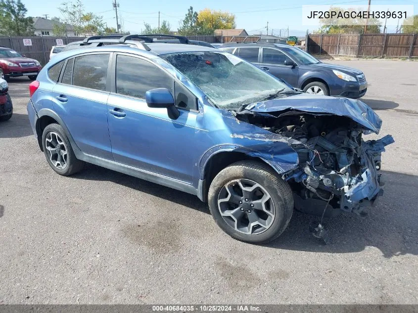 2014 Subaru Xv Crosstrek 2.0I Limited VIN: JF2GPAGC4EH339631 Lot: 40684035