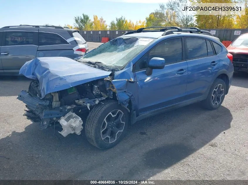 2014 Subaru Xv Crosstrek 2.0I Limited VIN: JF2GPAGC4EH339631 Lot: 40684035