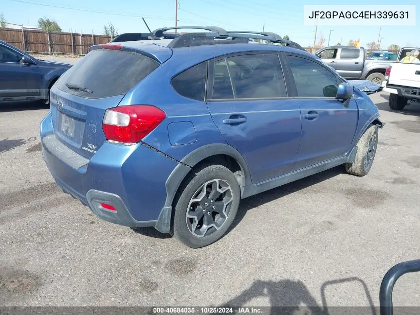 2014 Subaru Xv Crosstrek 2.0I Limited VIN: JF2GPAGC4EH339631 Lot: 40684035