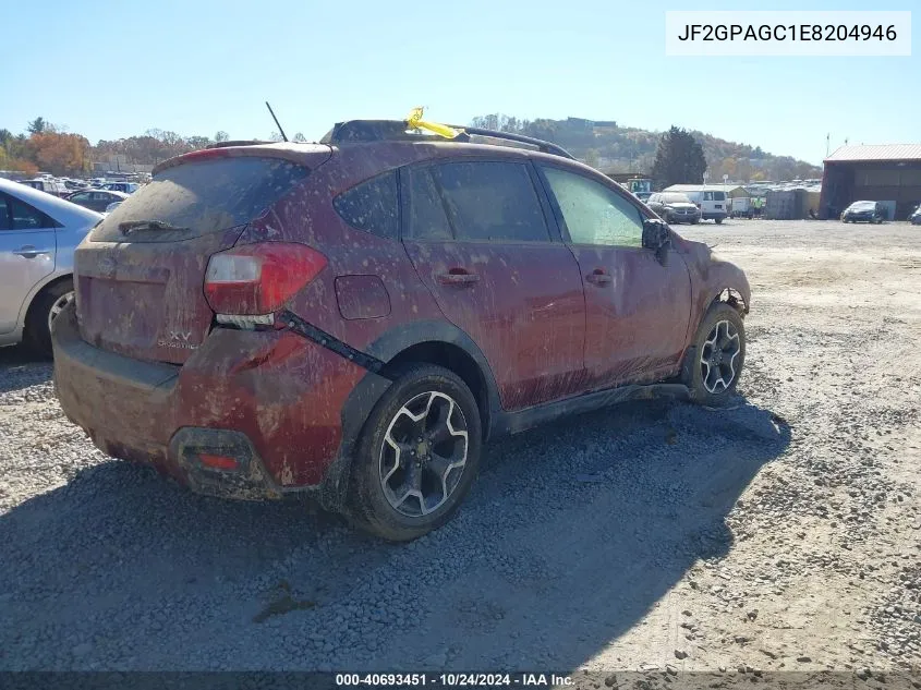 2014 Subaru Xv Crosstrek 2.0I Limited VIN: JF2GPAGC1E8204946 Lot: 40693451