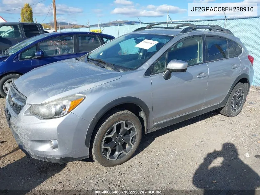 2015 Subaru Xv Crosstrek 2.0I Premium VIN: JF2GPACC8FH238910 Lot: 40666485