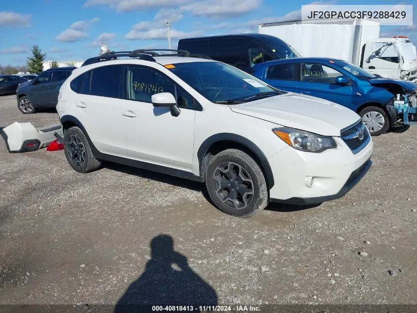 2015 Subaru Xv Crosstrek 2.0I Premium VIN: JF2GPACC3F9288429 Lot: 40818413