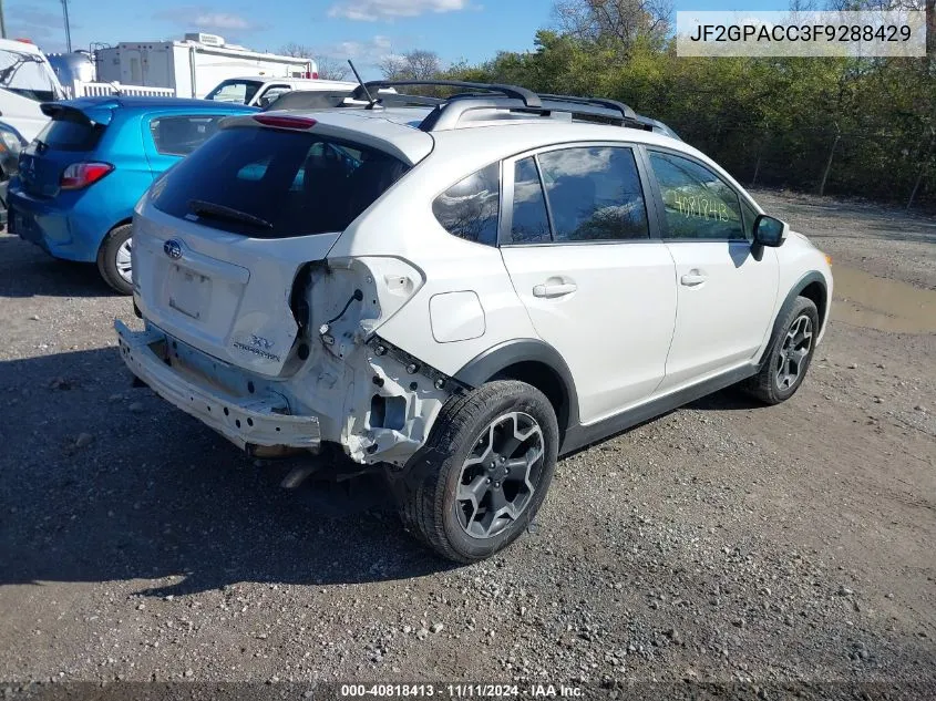 2015 Subaru Xv Crosstrek 2.0I Premium VIN: JF2GPACC3F9288429 Lot: 40818413