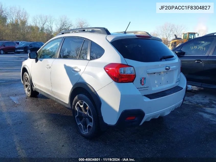 2015 Subaru Xv Crosstrek Premium VIN: JF2GPACC1F8304827 Lot: 40834801