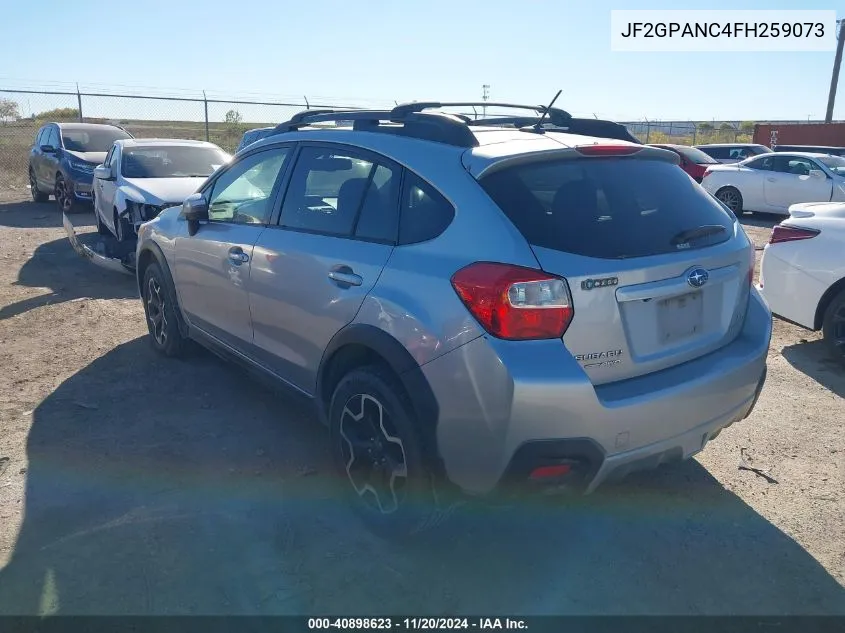 2015 Subaru Xv Crosstrek 2.0I Limited VIN: JF2GPANC4FH259073 Lot: 40898623