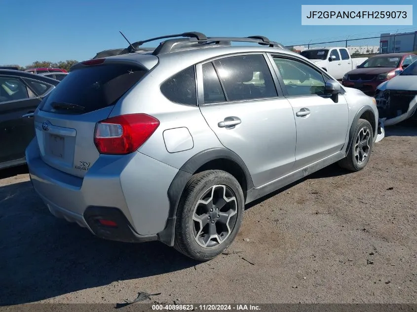 2015 Subaru Xv Crosstrek 2.0I Limited VIN: JF2GPANC4FH259073 Lot: 40898623