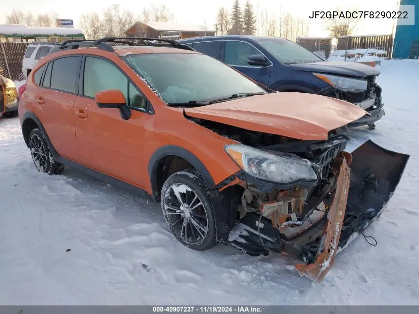 2015 Subaru Xv Crosstrek 2.0I Premium VIN: JF2GPADC7F8290222 Lot: 40907237