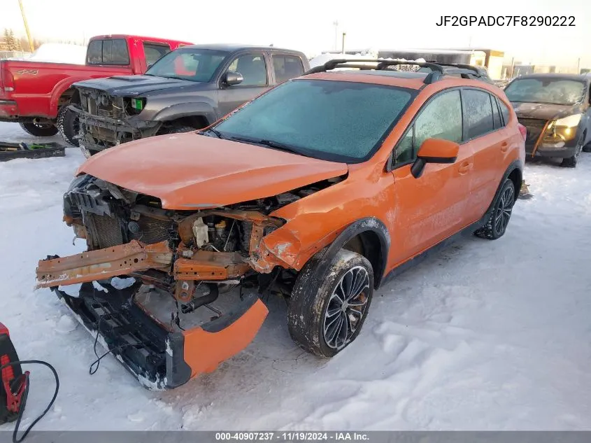 2015 Subaru Xv Crosstrek 2.0I Premium VIN: JF2GPADC7F8290222 Lot: 40907237