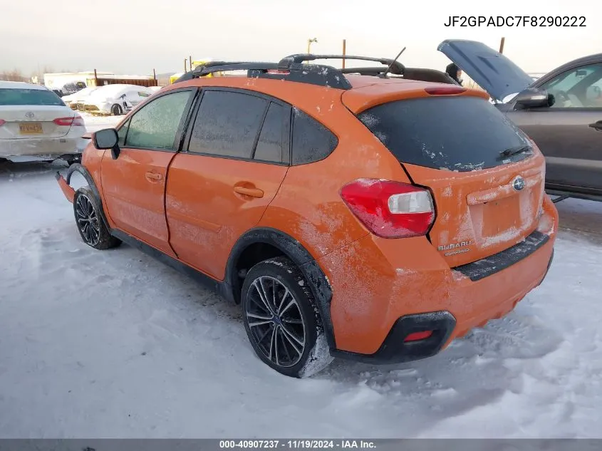 2015 Subaru Xv Crosstrek 2.0I Premium VIN: JF2GPADC7F8290222 Lot: 40907237